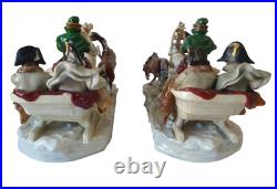 Set 2 Scheibe Alsbach Porcelain Troika Napoleon Fleeing Retreat from Moscow 15 Set 2 Scheibe Alsbach Porcelain Troika Napoleon Fleeing Retreat from Moscow 15