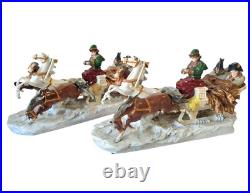 Set 2 Scheibe Alsbach Porcelain Troika Napoleon Fleeing Retreat from Moscow 15 Set 2 Scheibe Alsbach Porcelain Troika Napoleon Fleeing Retreat from Moscow 15