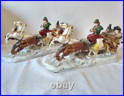 Set 2 Scheibe Alsbach Porcelain Troika Napoleon Fleeing Retreat from Moscow 15 Set 2 Scheibe Alsbach Porcelain Troika Napoleon Fleeing Retreat from Moscow 15