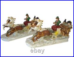 Set 2 Scheibe Alsbach Porcelain Troika Napoleon Fleeing Retreat from Moscow 15 Set 2 Scheibe Alsbach Porcelain Troika Napoleon Fleeing Retreat from Moscow 15