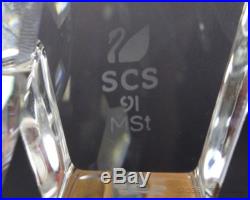 Signed Retired Swarovski SCS Austria Seal Save Me 1991 Crystal Figurine NR TTO