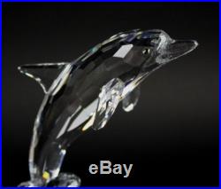 Signed Swarovski Austria 8 MAXI Dolphin 7644 NR 000 004 Crystal Figurine NR JWD