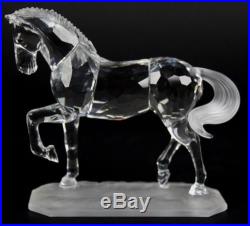 Signed Swarovski Austria Arabian Stallion Horse 221609 Crystal Figurine NR JWD