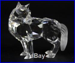 Signed Swarovski Austria Arctic Wolf 7550 NR 000 002 Silver Crystal Figurine JWD