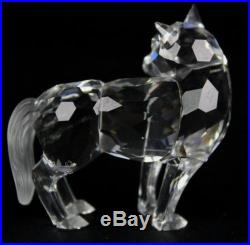 Signed Swarovski Austria Arctic Wolf 7550 NR 000 002 Silver Crystal Figurine JWD