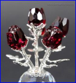 Signed Swarovski Austria Bouquet Red Roses 9460 NR 000 175 Crystal Figurine TTO