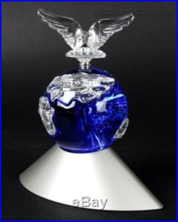 Signed Swarovski Austria Crystal Planet Millennium 2000 Peace Dove Figurine LMC
