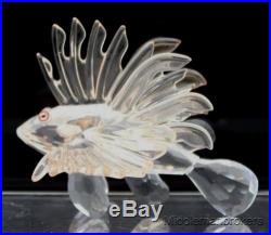Signed Swarovski Austria Lion Fish 604011 Retired 2005 Crystal Figurine NR RDB