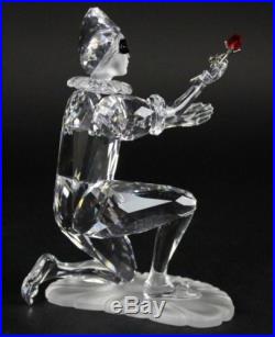 Signed Swarovski Austria Masquerade Harlequin 2001 Silver Crystal Figurine RDR