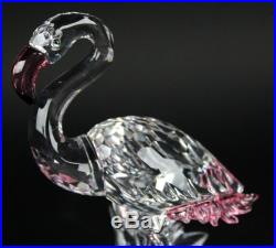 Signed Swarovski Austria Pink Flamingo 289733 Retired Crystal Figurine NR JWD