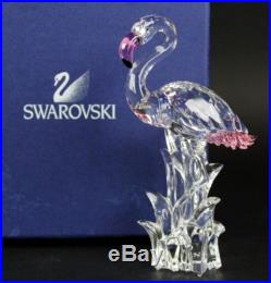 Signed Swarovski Austria Pink Flamingo 289733 Retired Crystal Figurine NR LGP