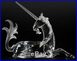Signed Swarovski Austria Unicorn Fabulous Creatures 1996 Crystal Figurine NR JWD