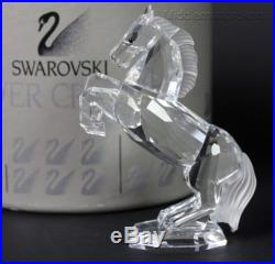 Signed Swarovski Austria White Stallion Horse 174958 Crystal Figurine NR LMC