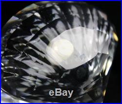 Signed Swarovski Crystal Oyster Clam Shell w Pearl # 7624 Glass Figurine NR JWD