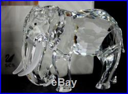 Signed Swarovski SCS African Elephant Inspiration Africa 93 Crystal Figurine JWD