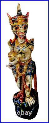Six foot Wooden Statues Hand Carved And Painted
