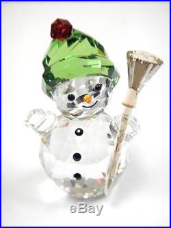 Snowman With Broom Stick Christmas Holiday 2018 Swarovski Crystal 5393460
