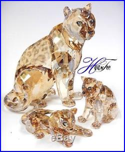 Sofia (annual) And Amur Leopard Cubs Scs 2019 Swarovski Crystal 5428541 5428542