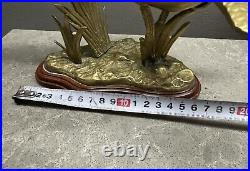 Solid Brass Pair Of Flying Goose Birds Desk Hunter's Decor Solid Brass Pair Of Flying Goose Birds Desk Hunter's Decor