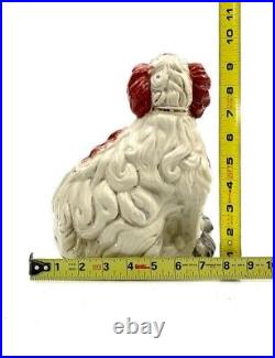 Staffordshire Style Large Ceramic Dog Vintage Collectibles Home Decor