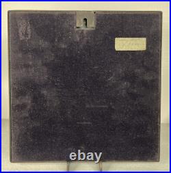 Studio Del Campo 1964 Enameled Bronze 3d Wall Plaque Raised Tile Turin Italy MCM