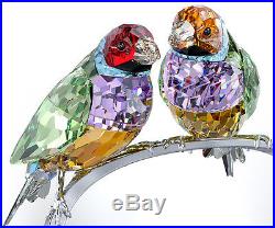 Swarovski #1141675 Gouldian Finches Peridot Brand Nib Bird Love Save$$ Free Ship