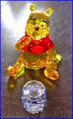 Swarovski #1142889 Disney Winnie The Pooh Brand Nib Crystal Bear Honey Cute F/sh