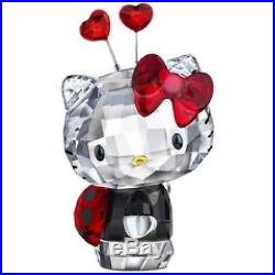 Swarovski #1180910 Hello Kitty Ladybug Brand Nib Cat Black Red Crystal Save$ F/s