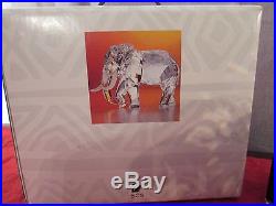 Swarovski 1993 Inspiration Africa Elephant Figurine With Stand, Box, & COA