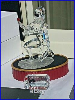 Swarovski 2001 Harlequin Crystal Figurine With Plaque