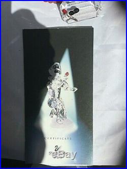 Swarovski 2001 Harlequin Crystal Figurine With Plaque