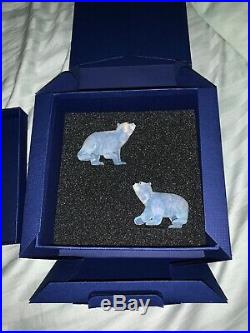 Swarovski 2011 SCS Siku Polor Bear Cubs, White Opal withBoxes and Cert. 1080774
