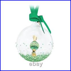 Swarovski 2024 Holiday Cheers Dulcis Ball Ornament, Green MIB #5688312