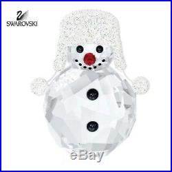 Swarovski 3 Pc Set Snowman Christmas Tree Chrysolite Baby Reindeer Retired Bnib