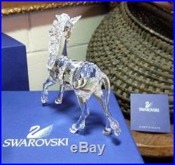 Swarovski 4 3/8 Unicorn 630119 Crystal Figurine with Box & COA 1 of 2 Pristine