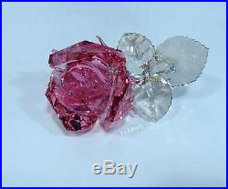 Swarovski 5094612 Blossoming Rose, Light Rose Crystal Figurine Authentic MIB