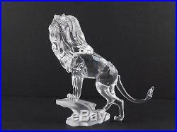 Swarovski 5 Crystal Figurine Lion on Rock Rare Encounters