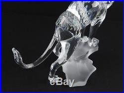 Swarovski 5 Crystal Figurine Lion on Rock Rare Encounters