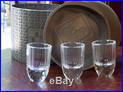 Swarovski #7468nr039055 Set Of 3 Schnapps Glasses Brand Nib Shot Glass Rare F/sh