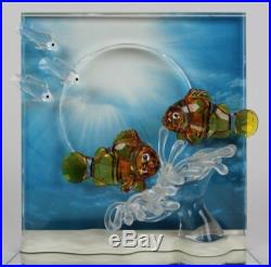 Swarovski Austria Harmony Wonders Of The Sea 2005 Clown Fish Crystal Plaque JWD
