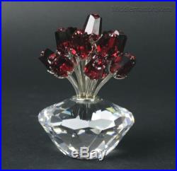Swarovski Austria Red Roses Flower Vase Jubilee 283394 Crystal figurine NR LMC