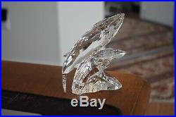 Swarovski Austrian Crystal 1992 Lt. Ed. Care For Me Whales Figurine Box