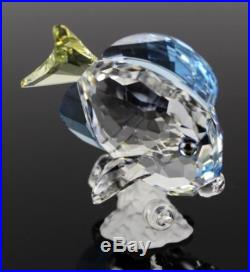 Swarovski Austrian Crystal Blue Tang Tropical Fish Retired Art Glass Sculpture
