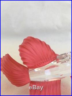 Swarovski Austrian Crystal Red Siamese Fighting Fish South Sea Collection Mint
