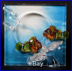 Swarovski Austrian Crystal Wonders of the Sea Harmony Clown Fish Glass Figurine