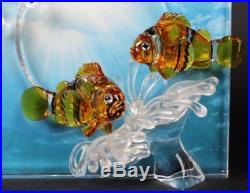 Swarovski Austrian Crystal Wonders of the Sea Harmony Clown Fish Glass Figurine