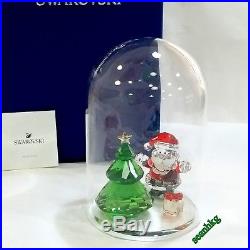 Swarovski Bell Jar Christmas Tree & Santa, Crystal Authentic MIB 5403170