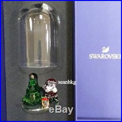 Swarovski Bell Jar Christmas Tree & Santa, Crystal Authentic MIB 5403170