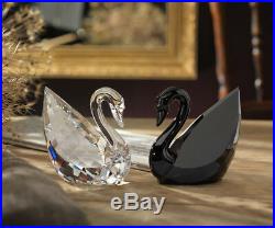 Swarovski Black Jet Crystal Figurine BLACK SWAN Large #1098643 New