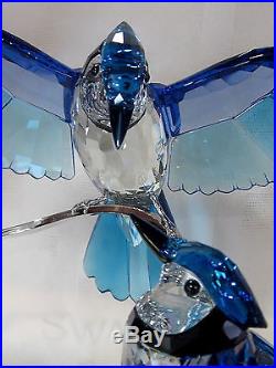 Swarovski Blue Jays Brand New In Box #1176149 Large Bluebirds Love Save$ Free Sh